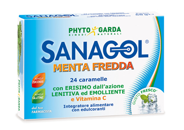 Sanagol Menta Fredda Integratore 24 Caramelle