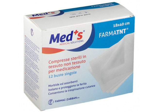 Med's Compresse Di Garza Sterile TNT 18 x 40 cm 12 Pezzi