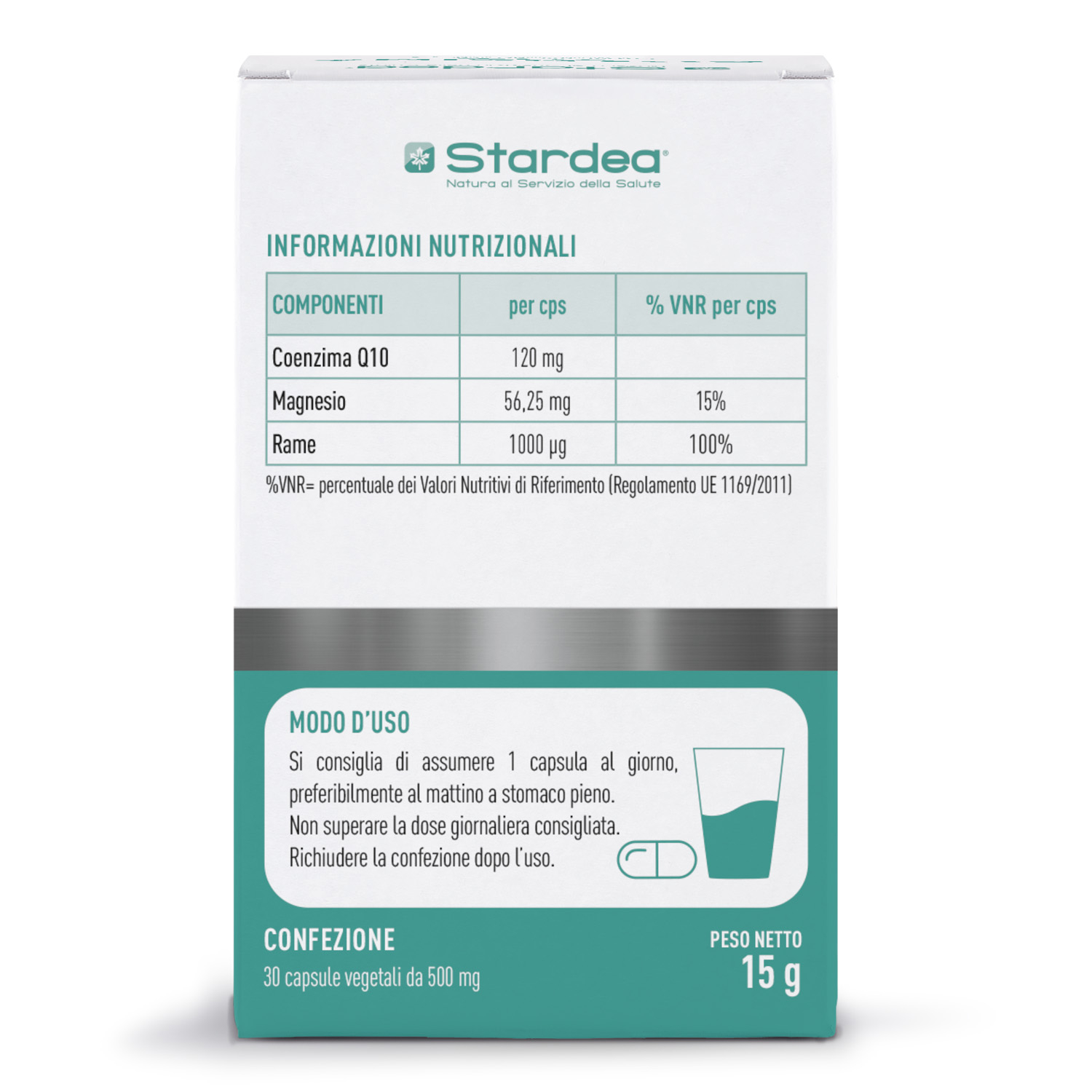 STARDEA COENZIMA Q10 - INTEGRATORE ALIMENTARE - 30 capsule vegetali - BELLEZZA DELLA PELLE