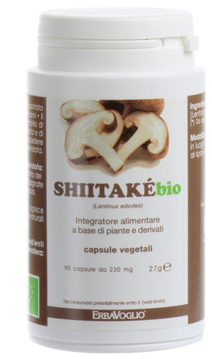 Erbavoglio Shiitake Bio Integratore Alimentare 90 Capsule