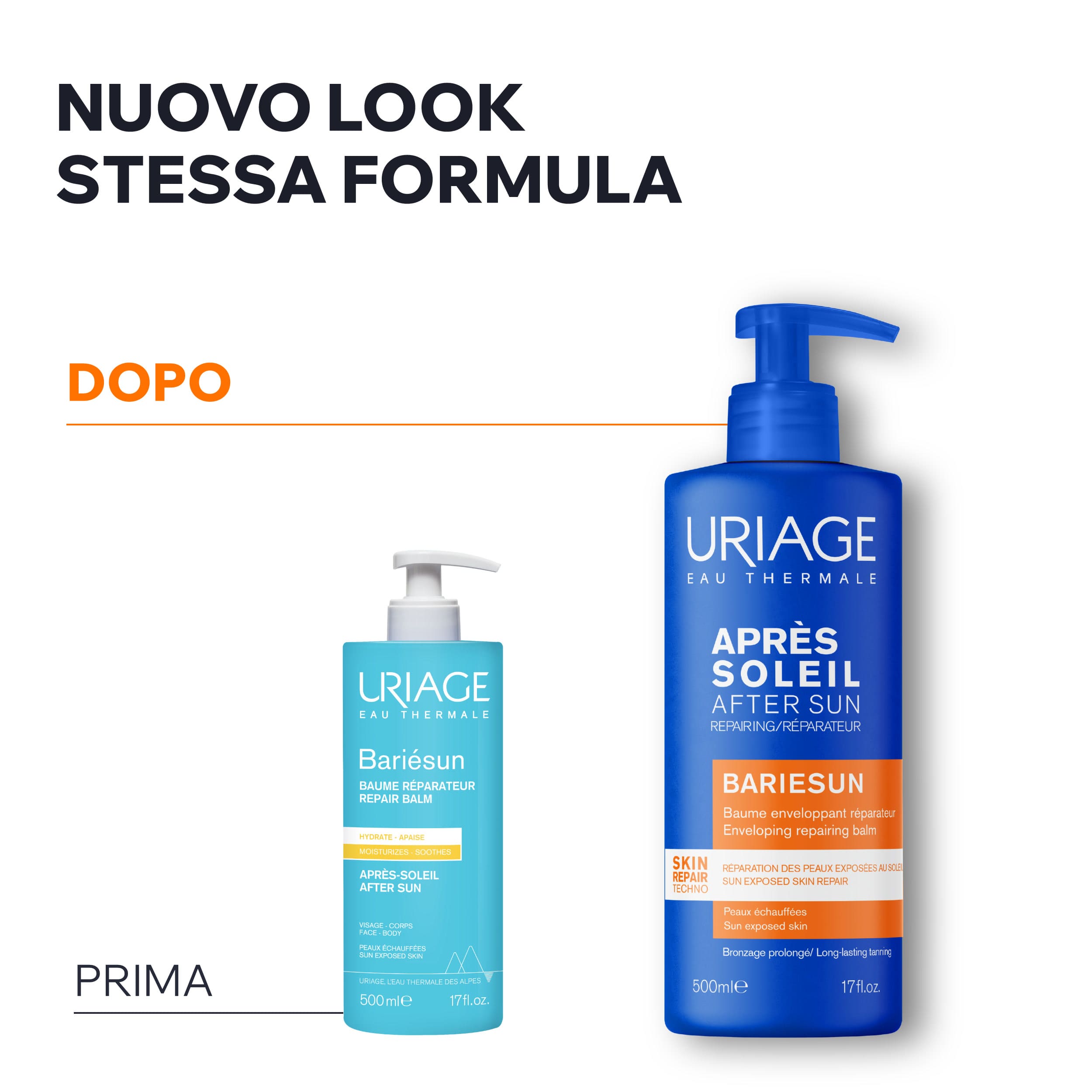 Uriage - Bariésun Balsamo Doposole Idratante Lenitivo Rinfrescante Viso E Corpo 500 ml