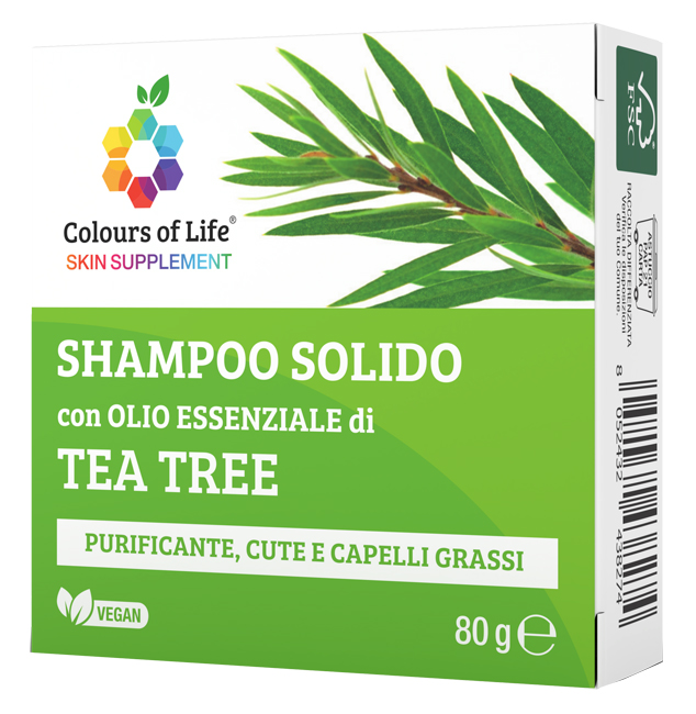 TEA TREE Sh.Solido 80gr COLOUR