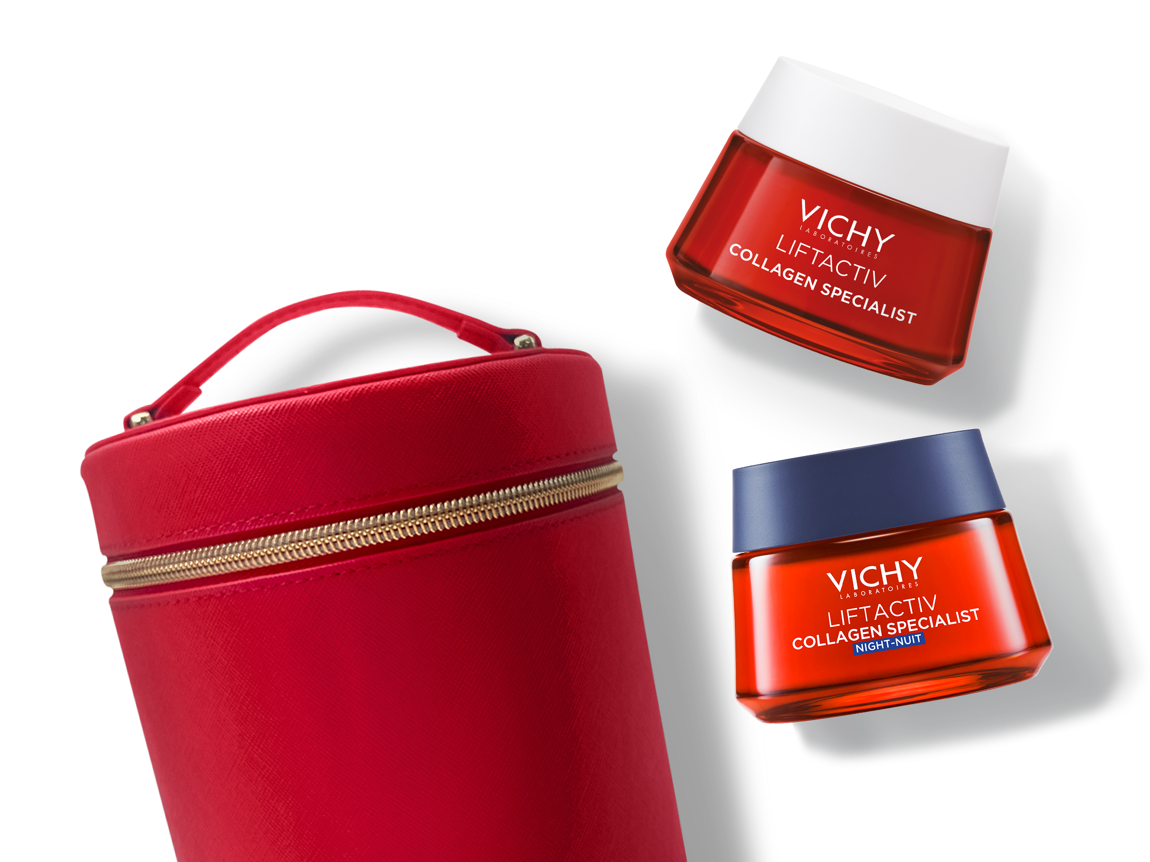 Vichy Cofanetto Regalo Natale Liftactiv Collagen Specialist Crema Giorno 50 ml + Liftactiv Collagen Specialist Crema Notte 50ml