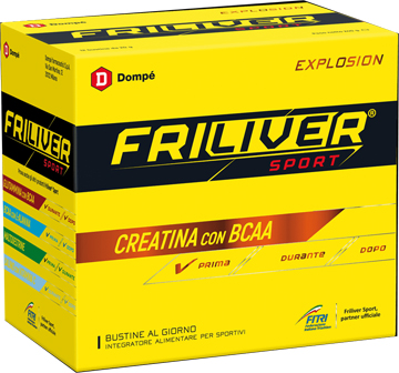 Friliver Sport Explosion Integratore Creatina con BCAA 12 Bustine