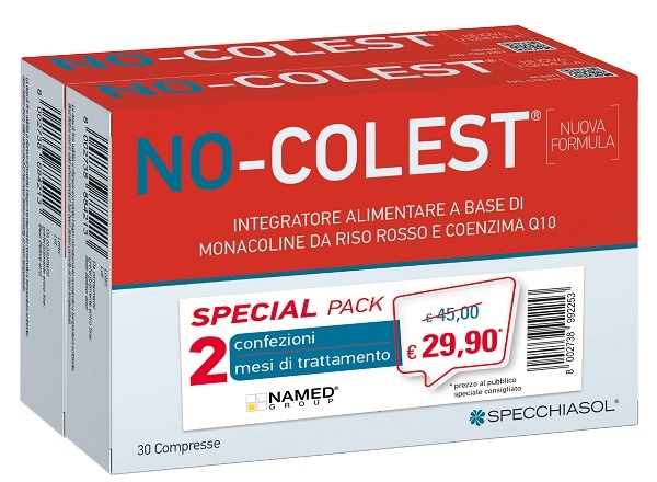 No-Colest Integratore Per Il Colesterolo Special pack promo 60 Compresse