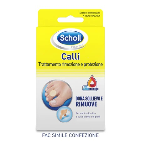 Scholl Cerotti Callifughi Rimozione e Protezione Calli 4 Cerotti