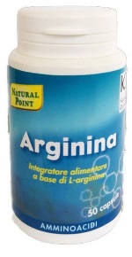 Arginina Natural Point - Integratore per il metabolismo energetico - 50 capsule