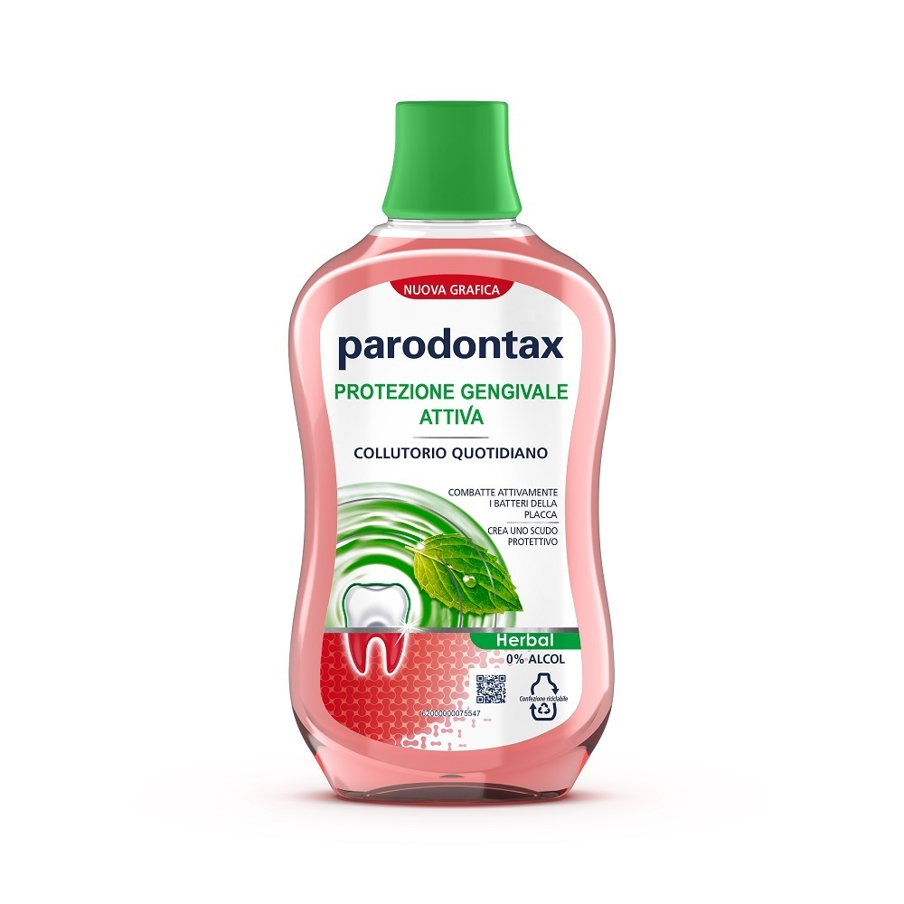 Parodontax Herbal Collutorio Quotidiano Protezione Gengive Senza Alcool 500ml