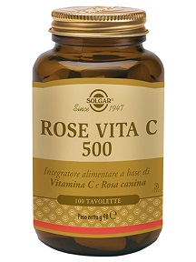 Solgar Rose Vita C 500 Integratore Vitamina C 100 Tavolette
