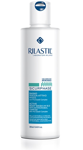 Rilastil Sicurphase Bagno Doccia Attivo Ph 5.0 Detergente 250 Ml