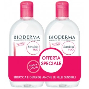 Bioderma Sensibio H2O - Acqua Micellare - Struccante -Pacco doppio BIPACK 500ML + 500 ML 