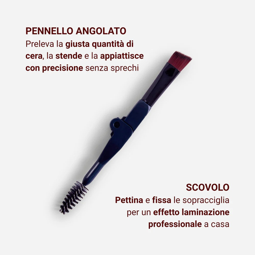 Rougj La Pecchi Cera per Sopracciglia Superfissante con Pennellino Applicatore 6 ml