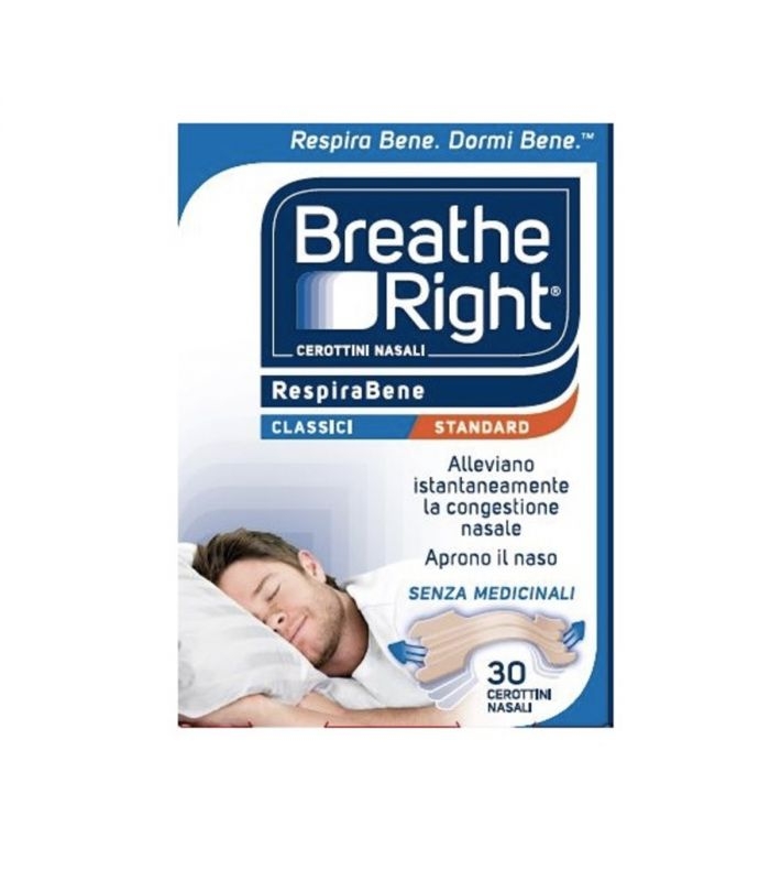 BREATH RIGHT CLASSICI 30 pezzi  (sostituisce Rinazina Respirabene)