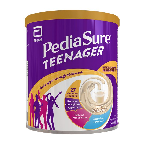 Pediasure Teenager Vaniglia - integratore alimentare multivitaminico le esigenze nutrizionali degli adolescenti 400gr