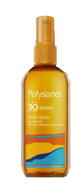 Klorane Polysianes Olio Secco SPF 30 Protezione Corpo e Capelli 150 ml
