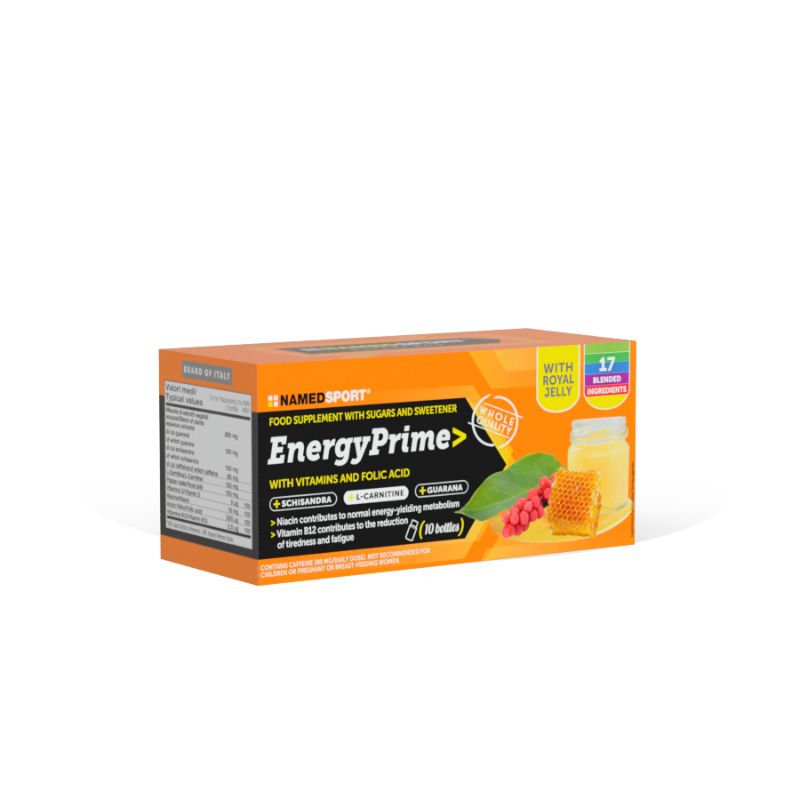 Named Sport - Energy Prime 10 Flaconcini - Integratore Per Stanchezza E Affaticamento