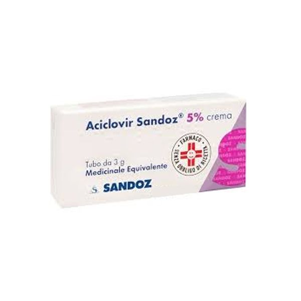 Aciclovir Sandoz 5% Crema Antivirale 3 g