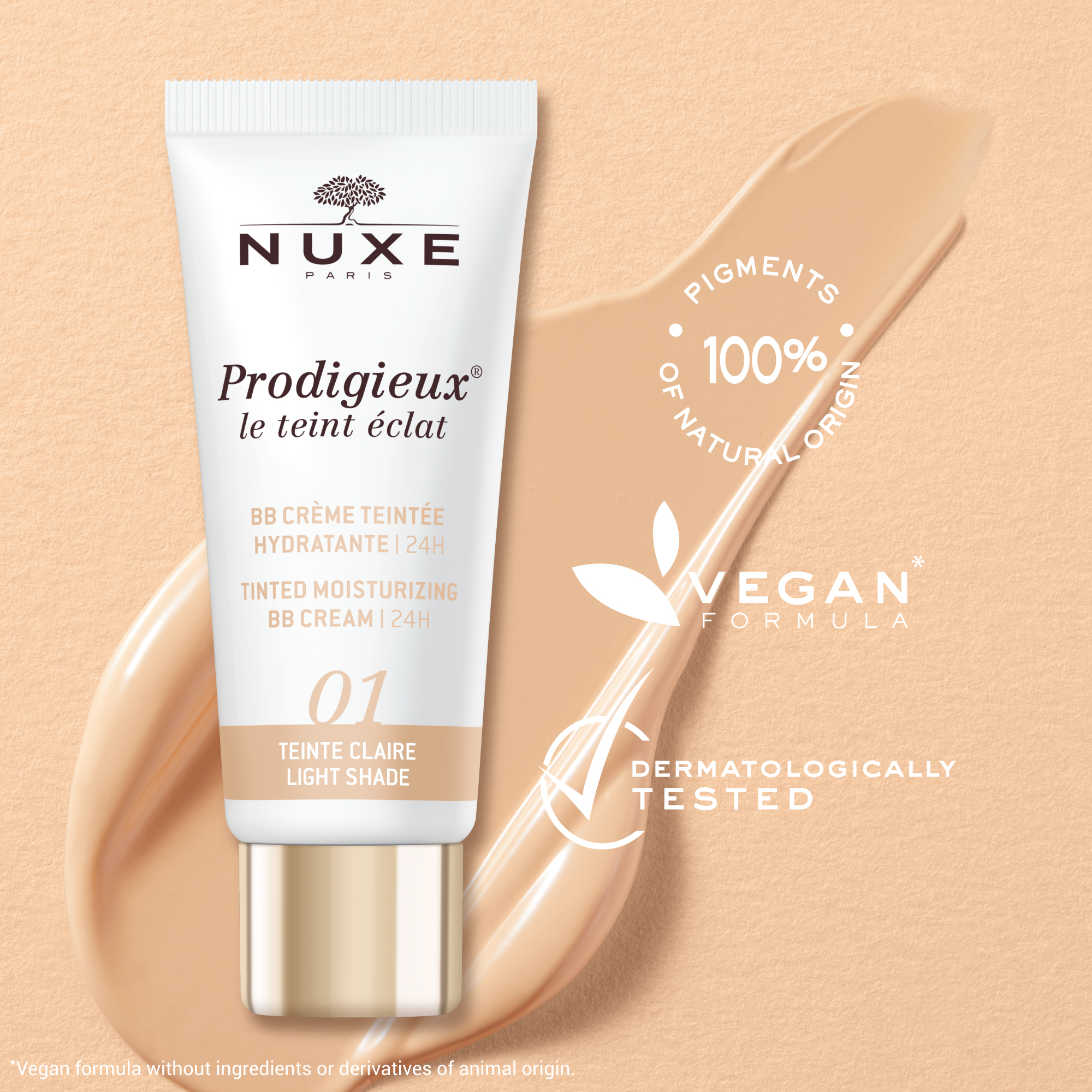 Nuxe - Prodigieux - BB Cream Crema Colorata Idratante - Tonalità Chiara 30 ml