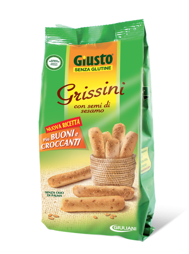 Giusto Senza Glutine Grissini al Sesamo 150 g