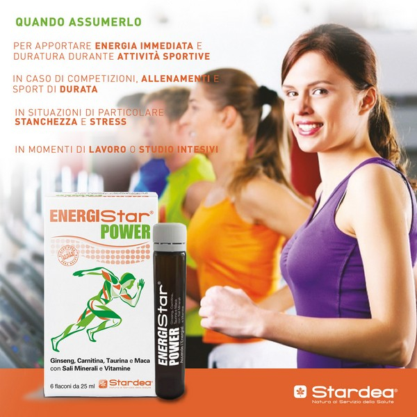 Energistar Power Integratore Energetico 6 Flaconcini