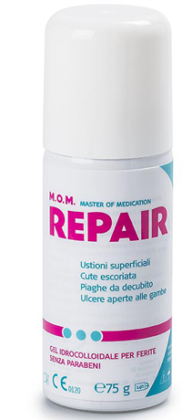 Mom Repair Gel Idrocolloidale Spray per Ferite e Piaghe 75g