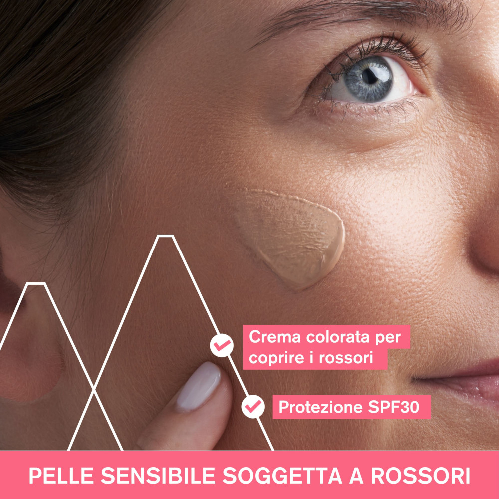 Uriage Roséliane CC Crema SPF 30 Uniformante Viso che copre il rossore, uniforma e fornisce un'azione lenitiva a lunga durata 40 ml