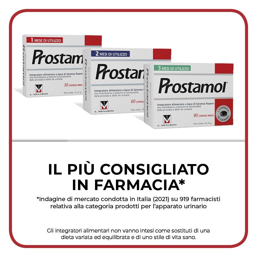 Prostamol - Integratore per la prostata e le vie urinarie - 30 Capsule