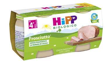 Hipp Biologico Omogeneizzato Prosciutto Cotto 2x80 g