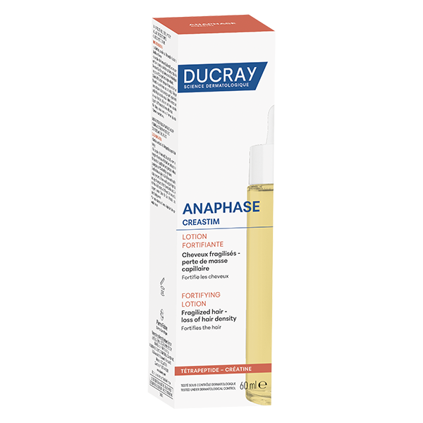 Ducray Creastim Anaphase Lozione Trattante Contro la Caduta dei Capelli, anti-caduta occasionale, con creatina, 60 ml