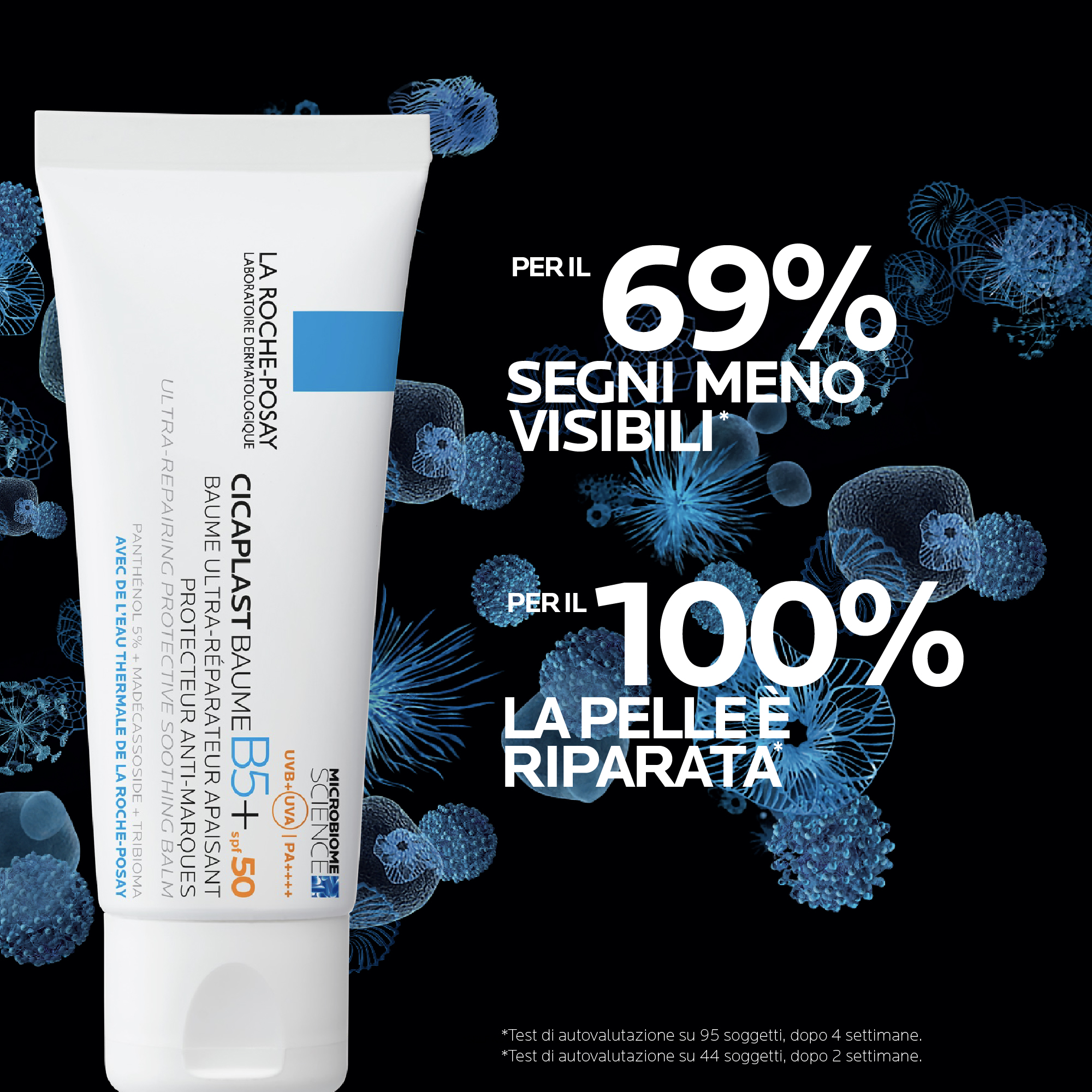 La Roche-Posay Cicaplast - Baume B5+ SPF50+ Balsamo Lenitivo Ultra-Riparatore Per Pelle Sensibile, Arrossata O Fragilizzata 40 ml