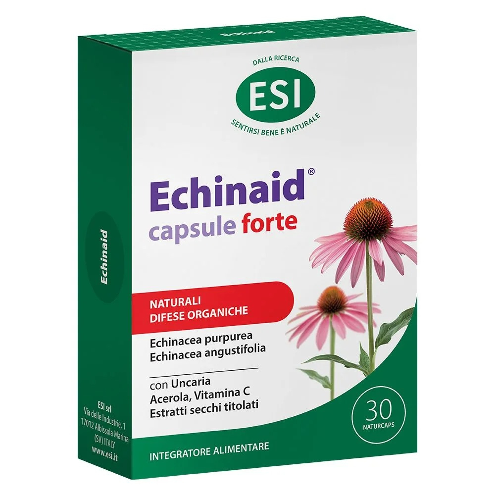 ESI Echinaid - Forte Integratore all'Echinacea Immunostimolante, 30 Capsule