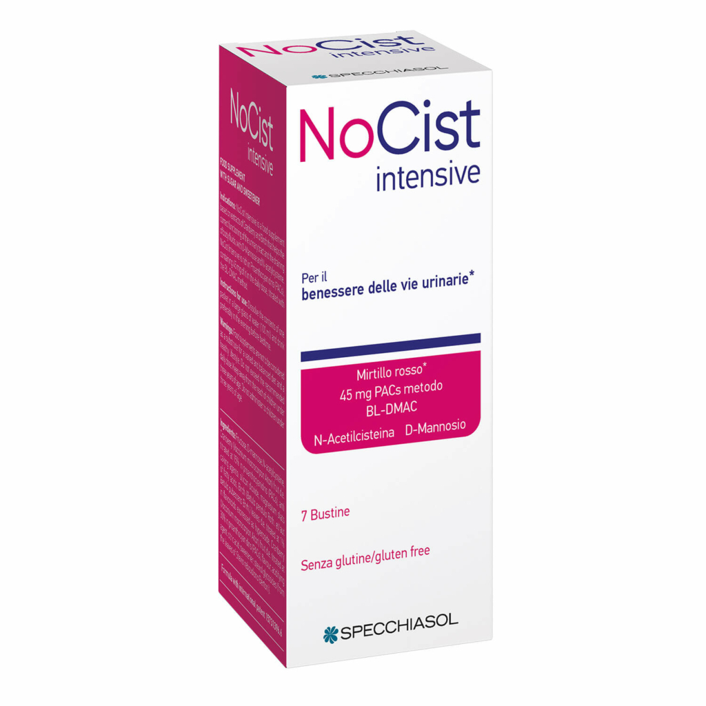 Specchiasol Nocist Intensive Integratore Vie Urinarie 7 Bustine
