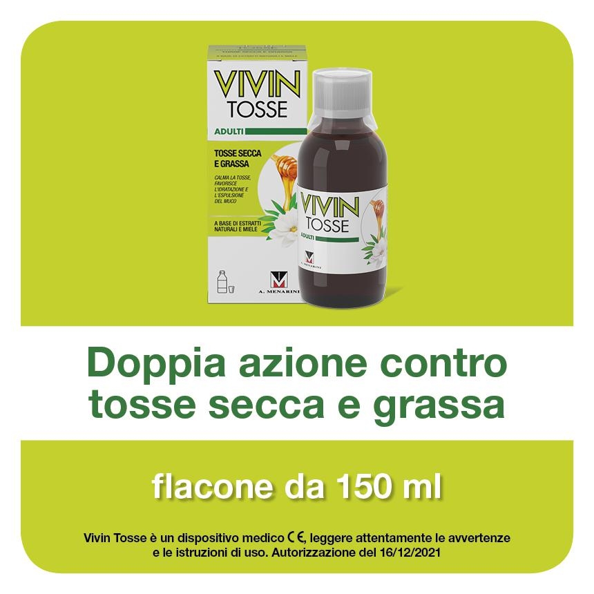 Vivin Tosse Sciroppo Adulti Tosse Secca e Grassa 150 ml 