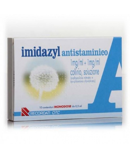 Imidazyl Antistaminico Nafazolina nitrato Collirio 10 Flaconcini 0,5 ml