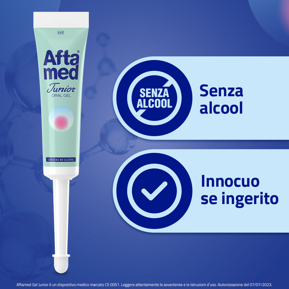 Aftamed Junior Gel Orale Anti Afte Senza Alcool 15 ml