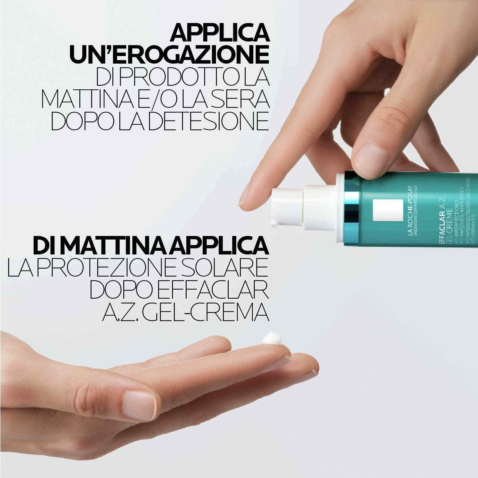 La Roche-Posay Effaclar A.Z. Gel-Crema con acido azelaico: azione anti-imperfezioni, anti-segni e anti-rughe per pelle adulta mista, grassa o a tendenza acneica 40ml