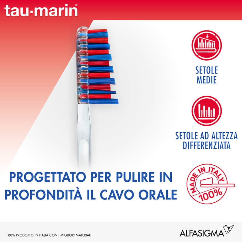 Tau-Marin Spazzolino Normale Antitartaro Duro
