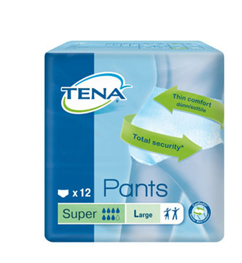 Tena Pants Super New Mutandina Assorbente Taglia L 12 Pezzi