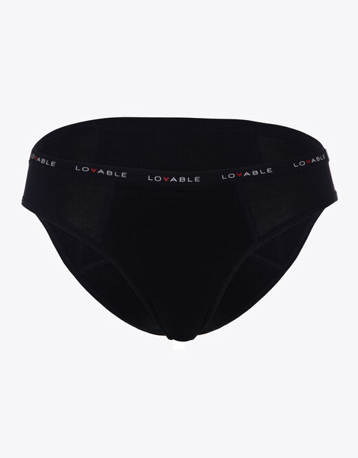 LOVABLE SLIP da ciclo lavabile FLUSSO ABBONDANTE NERO TAGLIA S
