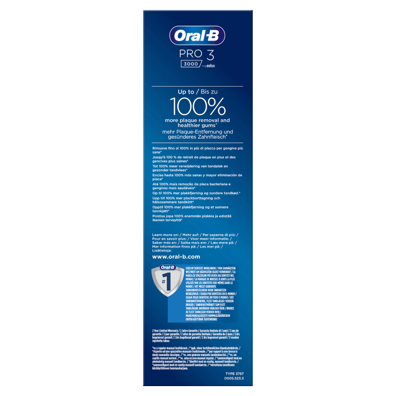 ORALB PRO3 BLUE SENSITIVE