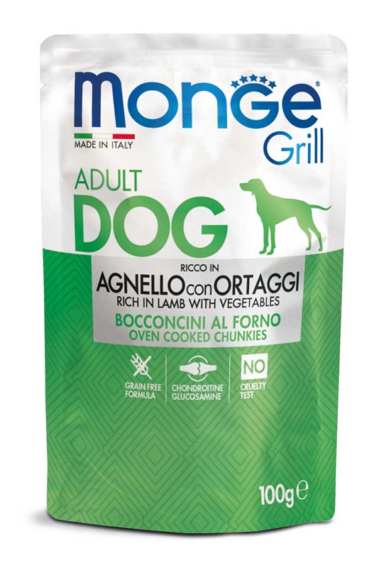 MONGE GRILL AGNELLO VERDUR100G