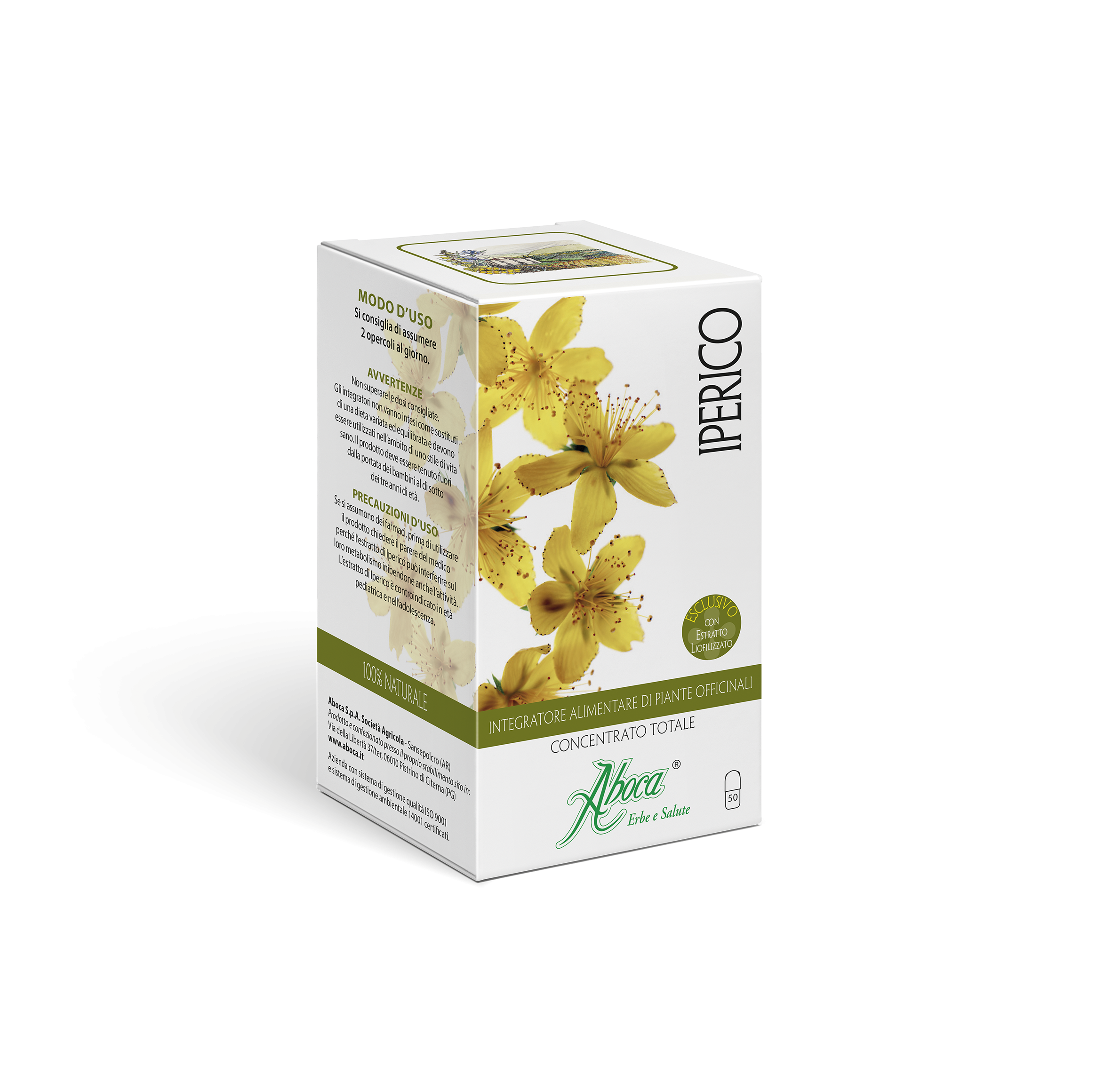 Aboca Iperico Concentrato Totale Integratore Dell'Umore 50 Opercoli