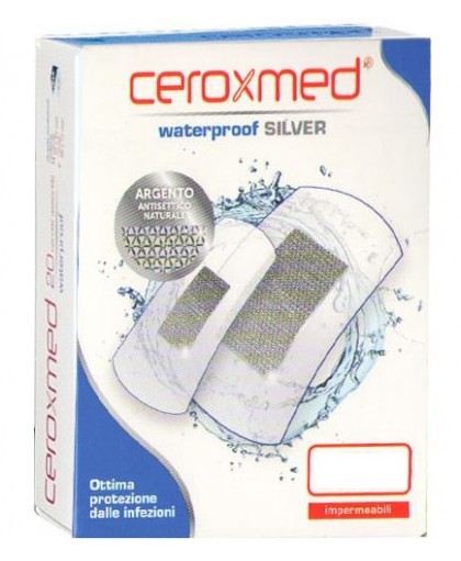 Ceroxmed Waterproof Silver Cerotti Resistenti all'Acqua 10x12,5 cm