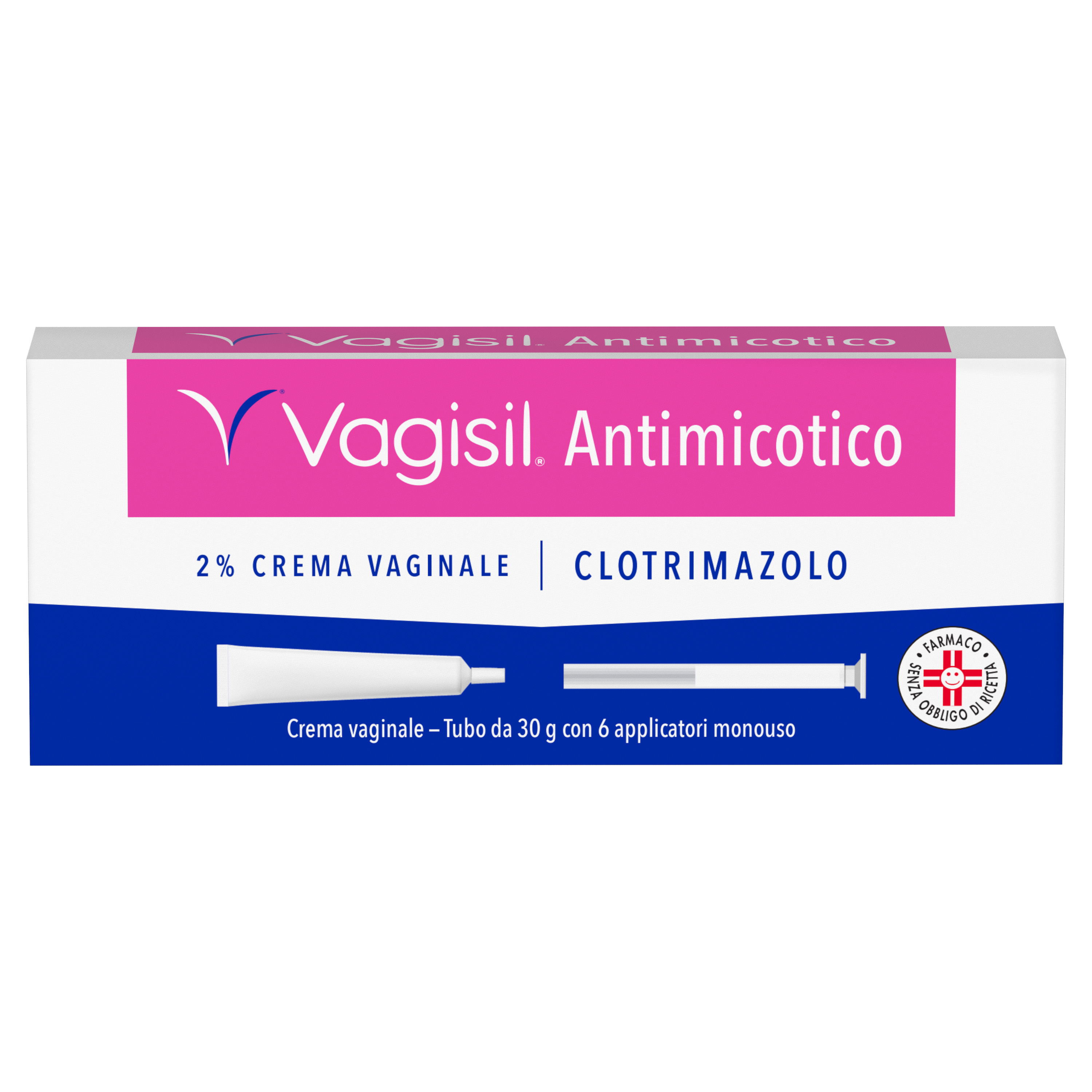 VAGISIL ANTIMICOTICO Trattamento della Candida, contro Prurito vulvare, Bruciore intimo e Perdite - Tubo da 30g con 6 applicatori