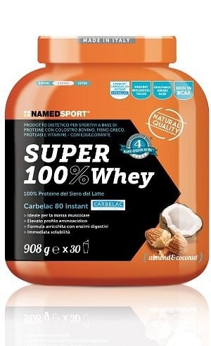 NAMEDSPORT SUPER 100% WHEY PROTEINE COCCO E MANDORLE 908 GR