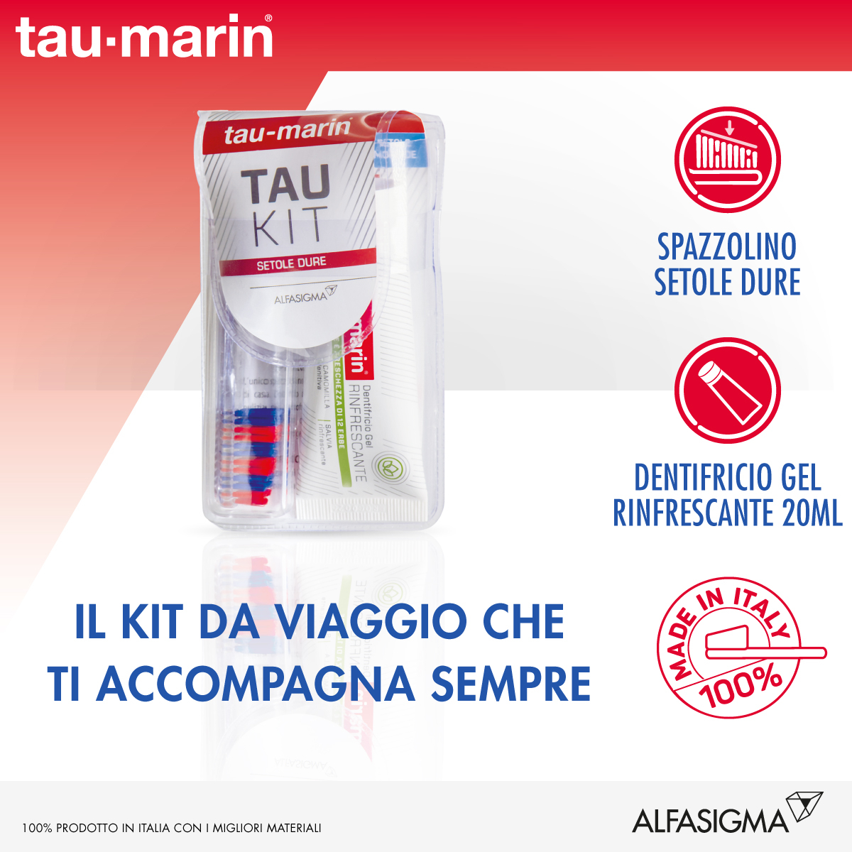Tau-Marin Kit Spazzolino Duro