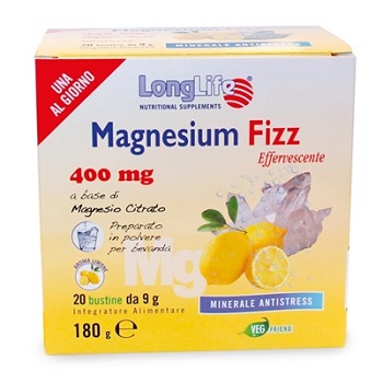 LongLife Magnesium Fizz Integratore Integratore In Polvere 20 Bustine Effervescenti