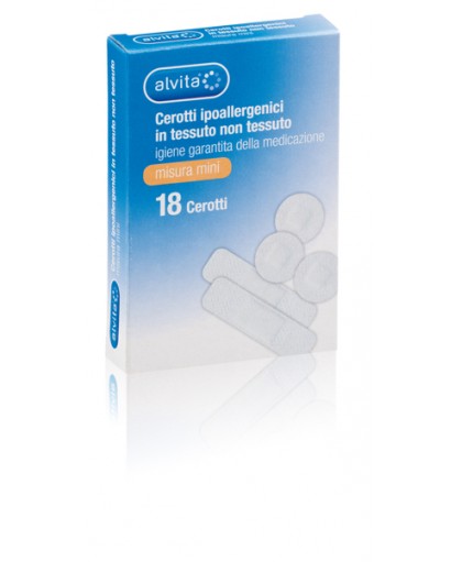 Alvita Cerotti Ipoallergenici TNT Misura Mini  18 Pezzi