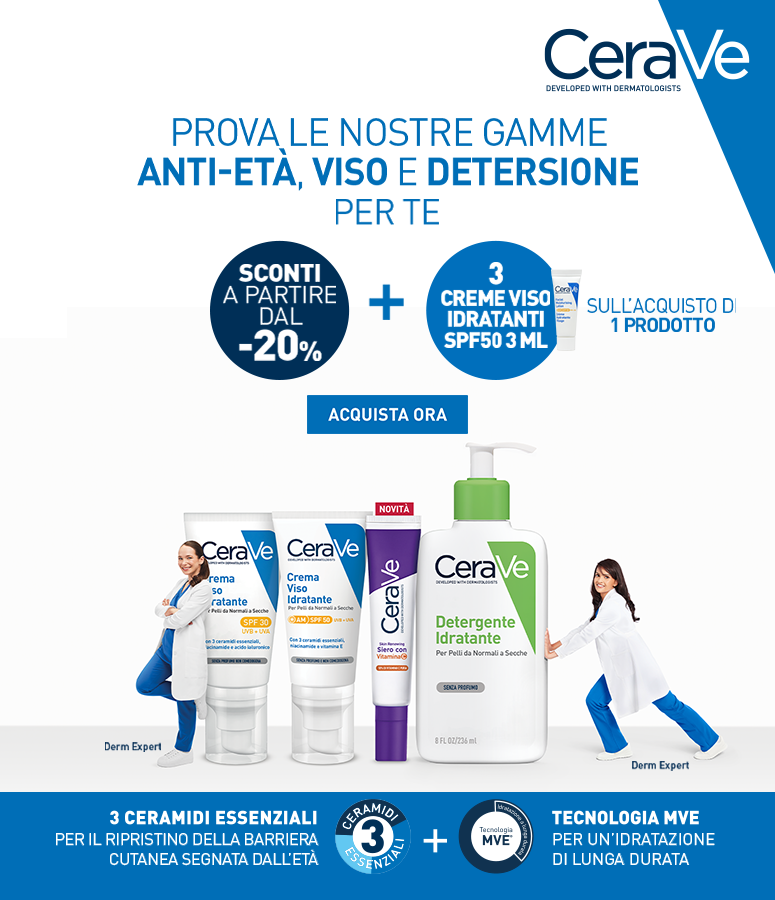 Hero Desktop Cerave Antiage Viso e Detersione Aprile
