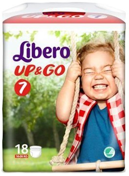 Libero Up&Go Taglia 7 Pannolini 18 Pezzi